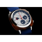 BRISTON clubmaster regatta men's watch navy blue nylon strap - view 2