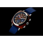 Montre BRISTON clubmaster regatta homme bracelet nylon bleu marine - vue 2