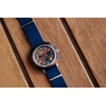 Montre BRISTON clubmaster regatta homme bracelet nylon bleu marine - vue D1