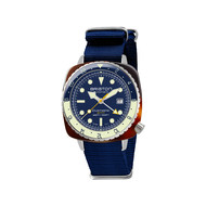 Montre BRISTON clubmaster diver pro gmt homme automatique, bracelet nylon bleu marine