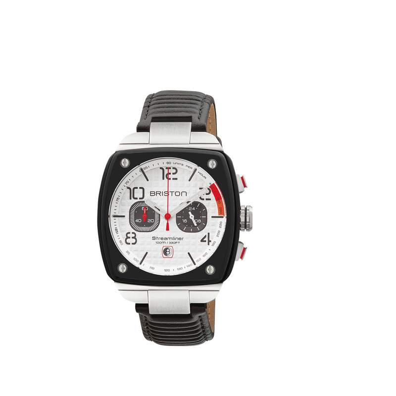 Montre BRISTON streamliner urban gentleman homme bracelet cuir noir - vue 1