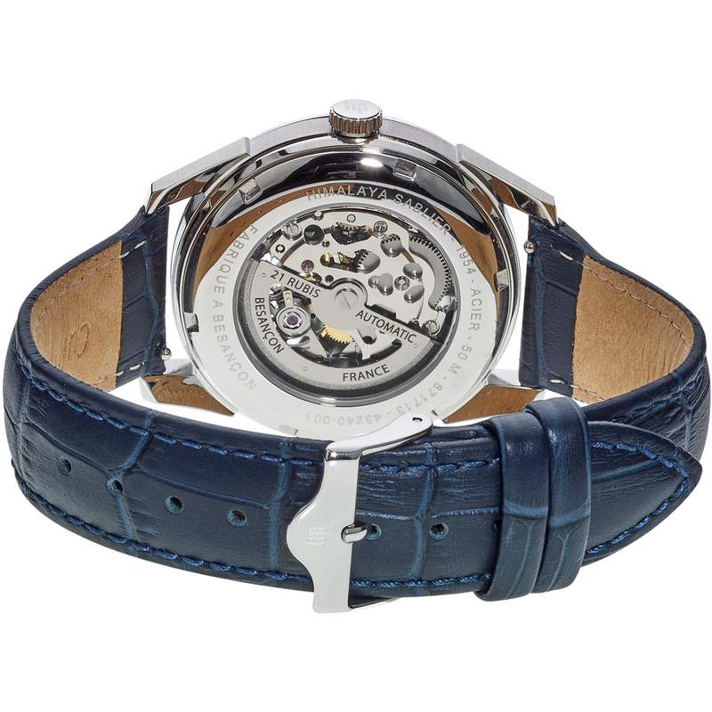 Montre squelette LIP automatique bleue HIMALAYA - vue 3