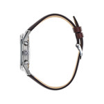 Montre LIP Himalaya chronographe homme cadran vert bracelet cuir marron - vue 2