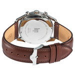 Montre LIP Himalaya chronographe homme cadran vert bracelet cuir marron - vue 3