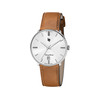 Montre LIP homme analogique, bracelet cuir marron - vue V1