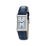 Montre LIP homme analogique, bracelet cuir bleu