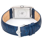 Montre LIP homme analogique, bracelet cuir bleu - vue 3