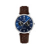 Montre PIERRE LANNIER essential homme bracelet cuir brun - vue V1