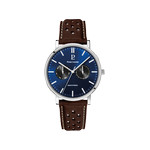 Montre PIERRE LANNIER essential homme bracelet cuir brun - vue 1