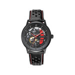 Montre PIERRE LANNIER paddock homme automatique, bracelet cuir noir - vue 1