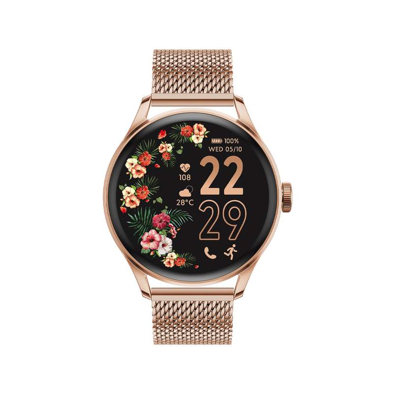 Montre ICE WATCH ice smart femme digital, bracelet acier inoxydable rose - vue 1