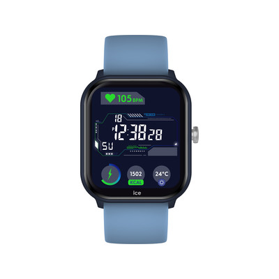 Montre ICE WATCH ice smart enfant digital, bracelet plastique bleu - vue 1