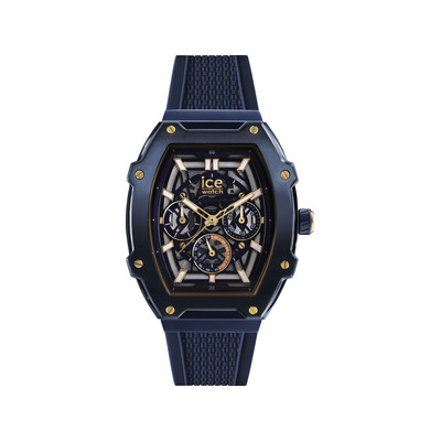 Montre ICE WATCH ice boliday - gold blue skel homme analogique, bracelet silicone bleu - vue 1