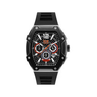 Montre ICE WATCH ice boliday - black silver homme analogique, bracelet silicone noir