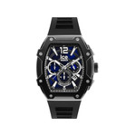 Montre ICE WATCH ice boliday - black blue homme analogique, bracelet silicone noir - vue 1