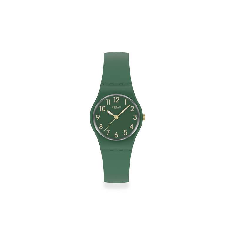 Montre SWATCH essentials homme bracelet matériau biosourcé vert - vue 1