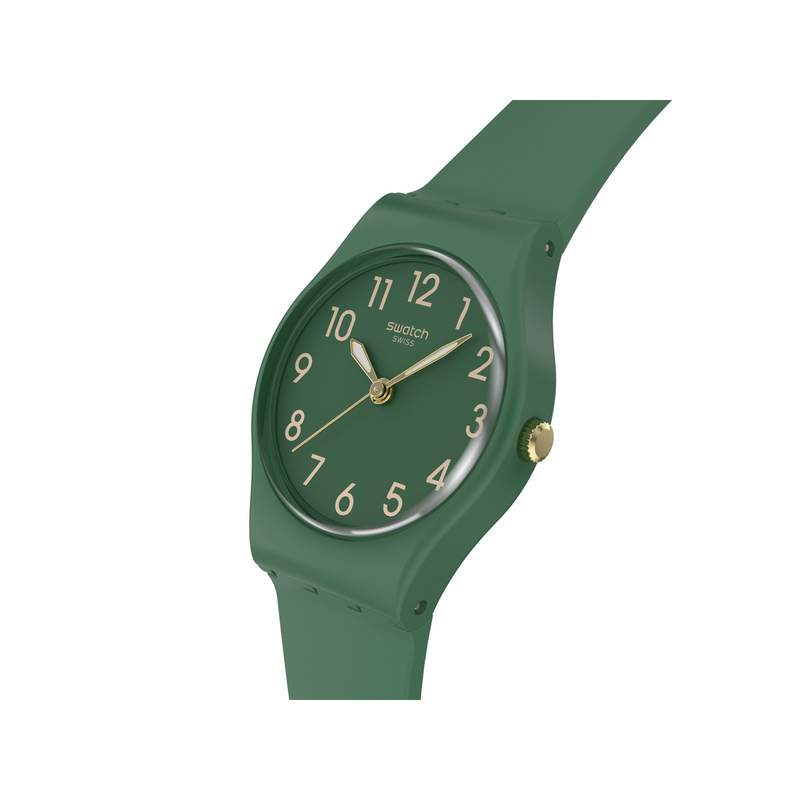 Montre SWATCH essentials homme bracelet matériau biosourcé vert - vue 2