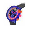 Montre SWATCH neon homme bracelet matériau biosourcé noir - vue V2