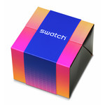 Montre SWATCH neon homme bracelet matériau biosourcé noir - vue D2