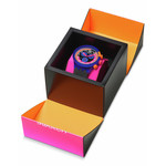 Montre SWATCH neon homme bracelet matériau biosourcé noir - vue D3