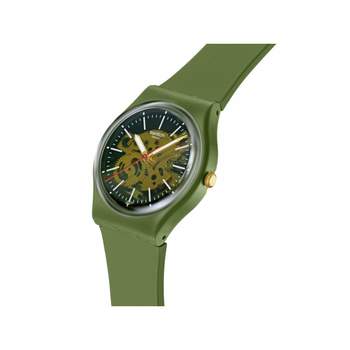 Montre SWATCH essentials homme bracelet matériau biosourcé vert