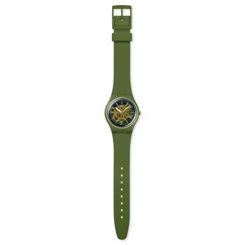 Montre SWATCH essentials homme bracelet matériau biosourcé vert