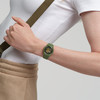 Montre SWATCH essentials homme bracelet matériau biosourcé vert - vue Vporté 2