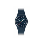Montre SWATCH essentials homme bracelet matériau biosourcé bleu - vue 1