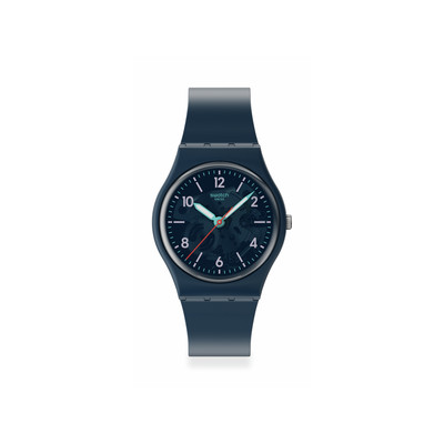 Montre SWATCH essentials homme bracelet matériau biosourcé bleu
