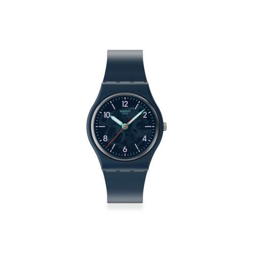 SWATCH essentials men's watch strap biosourced material blue