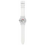 Montre SWATCH break free homme bracelet silicone transparent - vue D2