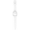 Montre SWATCH essentials homme bracelet silicone blanc - vue VD1