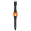 Montre SWATCH break free homme bracelet matériau biosourcé noir - vue VD2