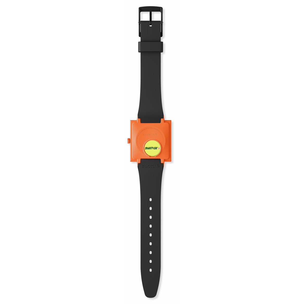 Montre SWATCH break free homme bracelet matériau biosourcé noir - vue D2