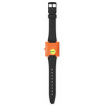 Montre SWATCH break free homme bracelet matériau biosourcé noir - vue D2