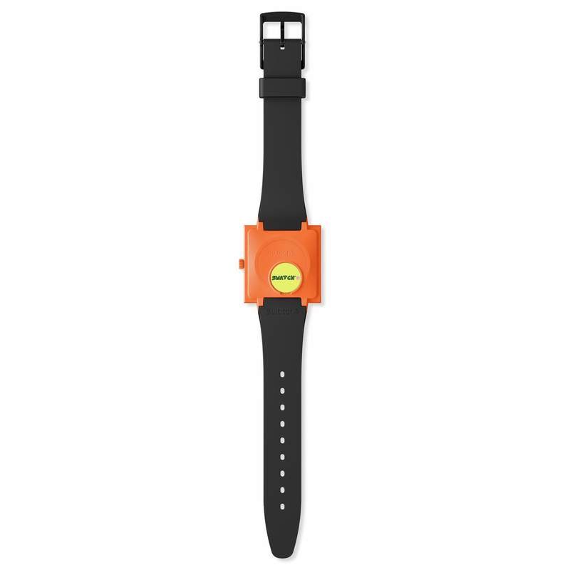 Montre SWATCH break free homme bracelet matériau biosourcé noir - vue D2