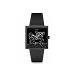 Montre SWATCH break free homme bracelet matériau biosourcé noir - vue 1