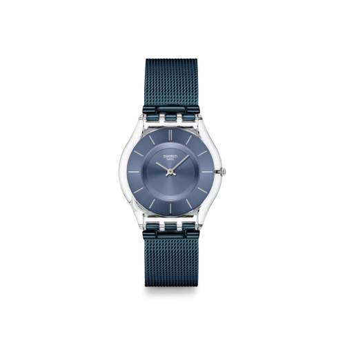 Montre SWATCH essentials homme bracelet acier inoxydable bleu