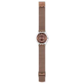 Montre SWATCH essentials homme bracelet acier inoxydable brun