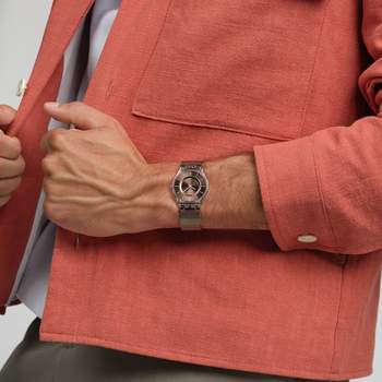 Montre SWATCH essentials homme bracelet acier inoxydable brun