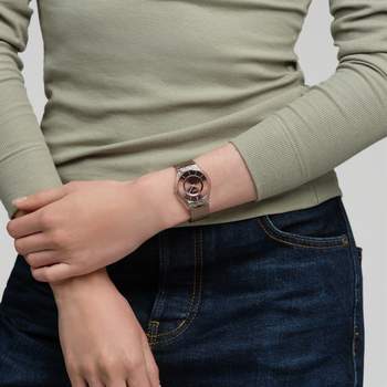 Montre SWATCH essentials homme bracelet acier inoxydable brun