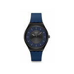 Montre SWATCH holiday collection homme bracelet silicone bleu - vue 1