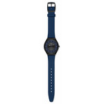 Montre SWATCH holiday collection homme bracelet silicone bleu - vue D1
