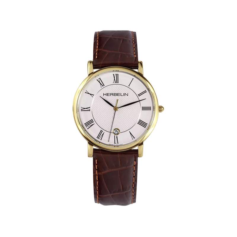 Montre MICHEL HERBELIN classiques homme bracelet cuir - vue 1