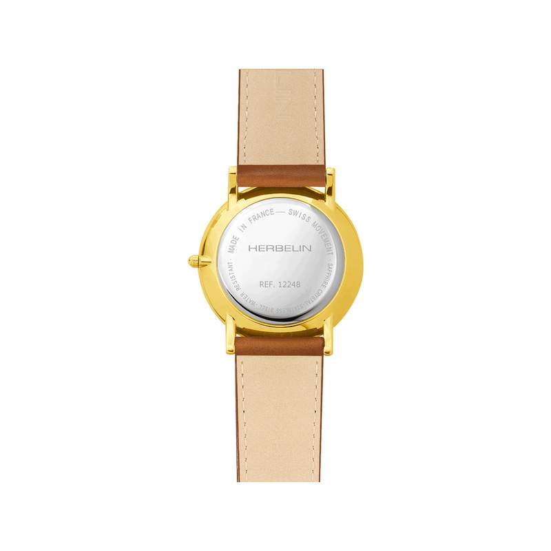 Montre MICHEL HERBELIN classiques homme bracelet cuir - vue 3