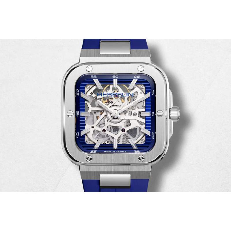 Montre MICHEL HERBELIN cap camarat homme bracelet caoutchouc - vue D1