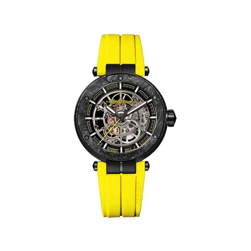 MICHEL HERBELIN Newport Men's Watch with Rubber Strap - View 1