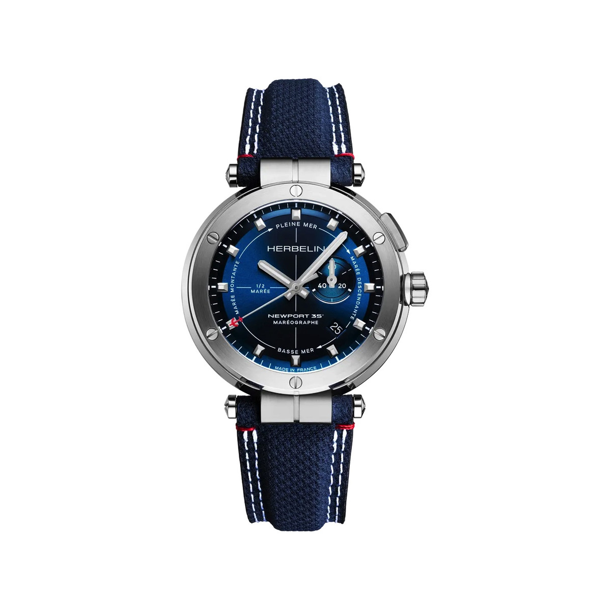 Montre MICHEL HERBELIN newport homme bracelet cuir