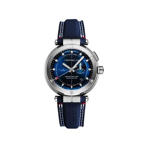 Montre MICHEL HERBELIN newport homme bracelet bleu