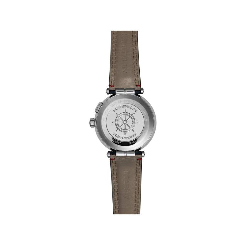 Montre MICHEL HERBELIN newport homme bracelet bleu - vue 3